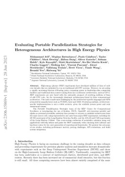 Evaluating Portable Parallelization Strategies for Heterogeneous
  Architectures in High Energy Physics