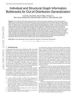 Individual and Structural Graph Information Bottlenecks for
  Out-of-Distribution Generalization