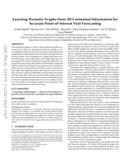Learning Dynamic Graphs from All Contextual Information for Accurate
  Point-of-Interest Visit Forecasting