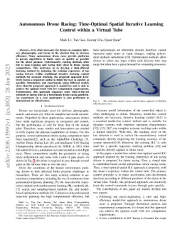 Autonomous Drone Racing: Time-Optimal Spatial Iterative Learning Control
  within a Virtual Tube