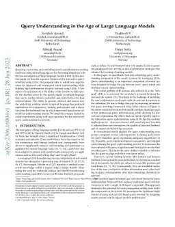 Query Understanding in the Age of Large Language Models