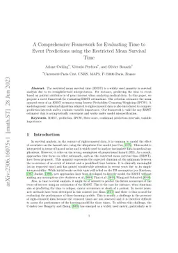 A Comprehensive Framework for Evaluating Time to Event Predictions using
  the Restricted Mean Survival Time