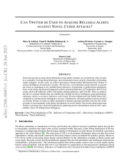 Discerning Reliable Cyber Threat Indicators for Timely Cyber Threat Intelligence