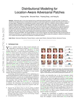 Distributional Modeling for Location-Aware Adversarial Patches