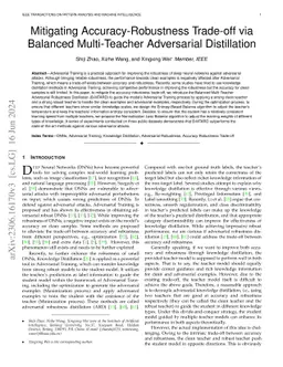 Mitigating Accuracy-Robustness Trade-off via Balanced Multi-Teacher
  Adversarial Distillation