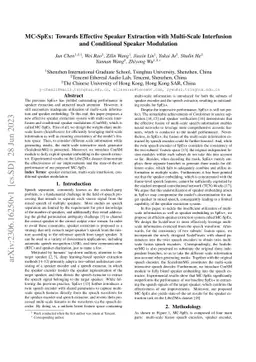 MC-SpEx: Towards Effective Speaker Extraction with Multi-Scale
  Interfusion and Conditional Speaker Modulation
