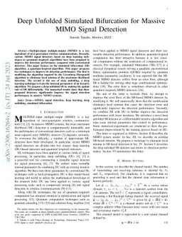 Deep Unfolded Simulated Bifurcation for Massive MIMO Signal Detection