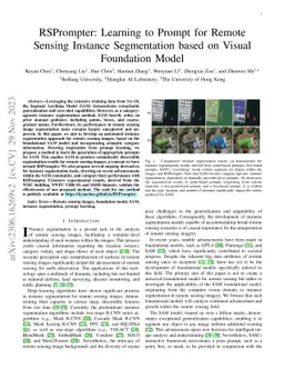 RSPrompter: Learning to Prompt for Remote Sensing Instance Segmentation
  based on Visual Foundation Model