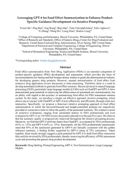 Leveraging GPT-4 for Food Effect Summarization to Enhance
  Product-Specific Guidance Development via Iterative Prompting