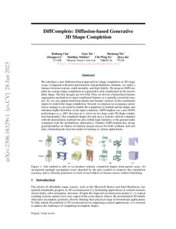 DiffComplete: Diffusion-based Generative 3D Shape Completion