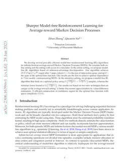 Sharper Model-free Reinforcement Learning for Average-reward Markov
  Decision Processes