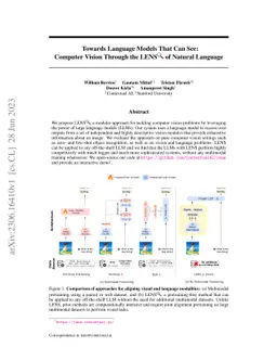 Towards Language Models That Can See: Computer Vision Through the LENS
  of Natural Language