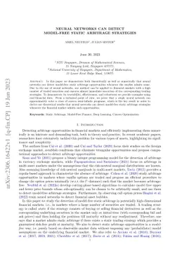 Neural networks can detect model-free static arbitrage strategies