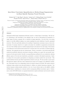 Inter-Rater Uncertainty Quantification in Medical Image Segmentation via
  Rater-Specific Bayesian Neural Networks