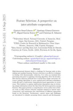 Feature Selection: A perspective on inter-attribute cooperation