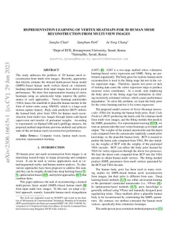 Representation learning of vertex heatmaps for 3D human mesh
  reconstruction from multi-view images