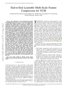 End-to-End Learnable Multi-Scale Feature Compression for VCM