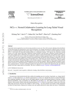 NCL++: Nested Collaborative Learning for Long-Tailed Visual Recognition