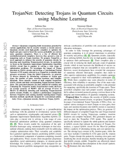 TrojanNet: Detecting Trojans in Quantum Circuits using Machine Learning