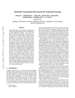 Elastically-Constrained Meta-Learner for Federated Learning