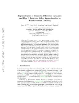Eigensubspace of Temporal-Difference Dynamics and How It Improves Value
  Approximation in Reinforcement Learning