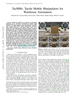 TacMMs: Tactile Mobile Manipulators for Warehouse Automation