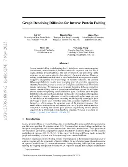 Graph Denoising Diffusion for Inverse Protein Folding