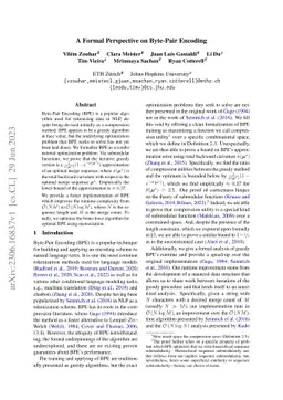 A Formal Perspective on Byte-Pair Encoding