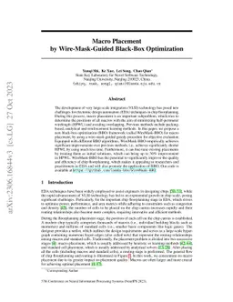 Macro Placement by Wire-Mask-Guided Black-Box Optimization
