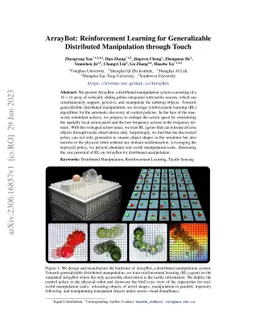 ArrayBot: Reinforcement Learning for Generalizable Distributed Manipulation through Touch