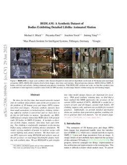 BEDLAM: A Synthetic Dataset of Bodies Exhibiting Detailed Lifelike
  Animated Motion