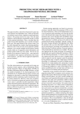 Predicting Music Hierarchies with a Graph-Based Neural Decoder