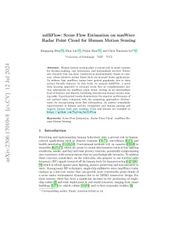 milliFlow: Scene Flow Estimation on mmWave Radar Point Cloud for Human
  Motion Sensing
