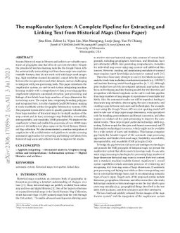 The mapKurator System: A Complete Pipeline for Extracting and Linking
  Text from Historical Maps