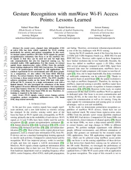 Gesture Recognition with mmWave Wi-Fi Access Points: Lessons Learned