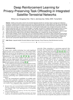 Deep Reinforcement Learning for Privacy-Preserving Task Offloading in
  Integrated Satellite-Terrestrial Networks