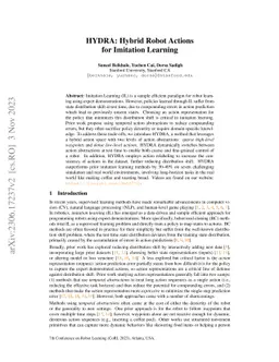 HYDRA: Hybrid Robot Actions for Imitation Learning