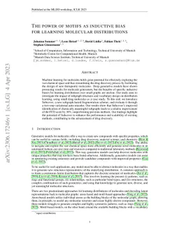 The power of motifs as inductive bias for learning molecular
  distributions