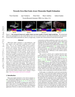 Towards Zero-Shot Scale-Aware Monocular Depth Estimation