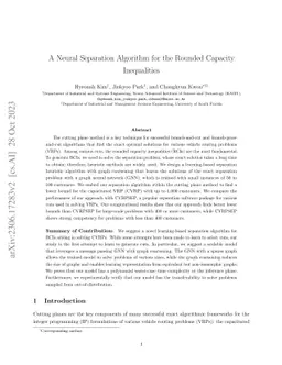 A Neural Separation Algorithm for the Rounded Capacity Inequalities