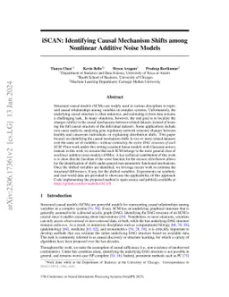 iSCAN: Identifying Causal Mechanism Shifts among Nonlinear Additive
  Noise Models