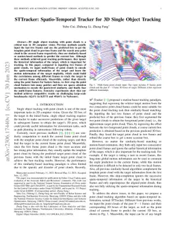 STTracker: Spatio-Temporal Tracker for 3D Single Object Tracking