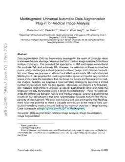 MedAugment: Universal Automatic Data Augmentation Plug-in for Medical
  Image Analysis