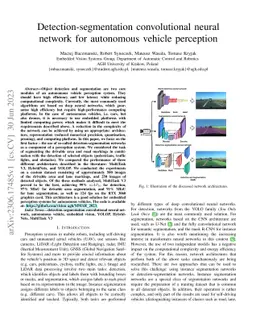 Detection-segmentation convolutional neural network for autonomous
  vehicle perception