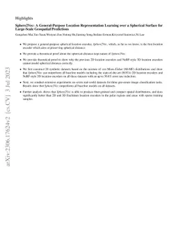 Sphere2Vec: A General-Purpose Location Representation Learning over a
  Spherical Surface for Large-Scale Geospatial Predictions