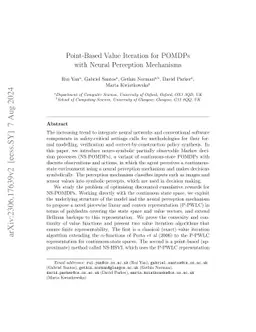 Point-based Value Iteration for Neuro-Symbolic POMDPs