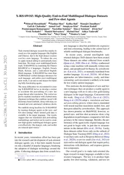 X-RiSAWOZ: High-Quality End-to-End Multilingual Dialogue Datasets and
  Few-shot Agents