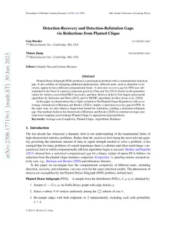 Detection-Recovery and Detection-Refutation Gaps via Reductions from
  Planted Clique