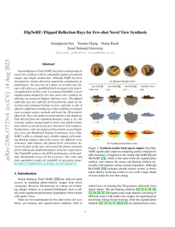 FlipNeRF: Flipped Reflection Rays for Few-shot Novel View Synthesis