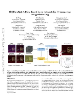 HIDFlowNet: A Flow-Based Deep Network for Hyperspectral Image Denoising